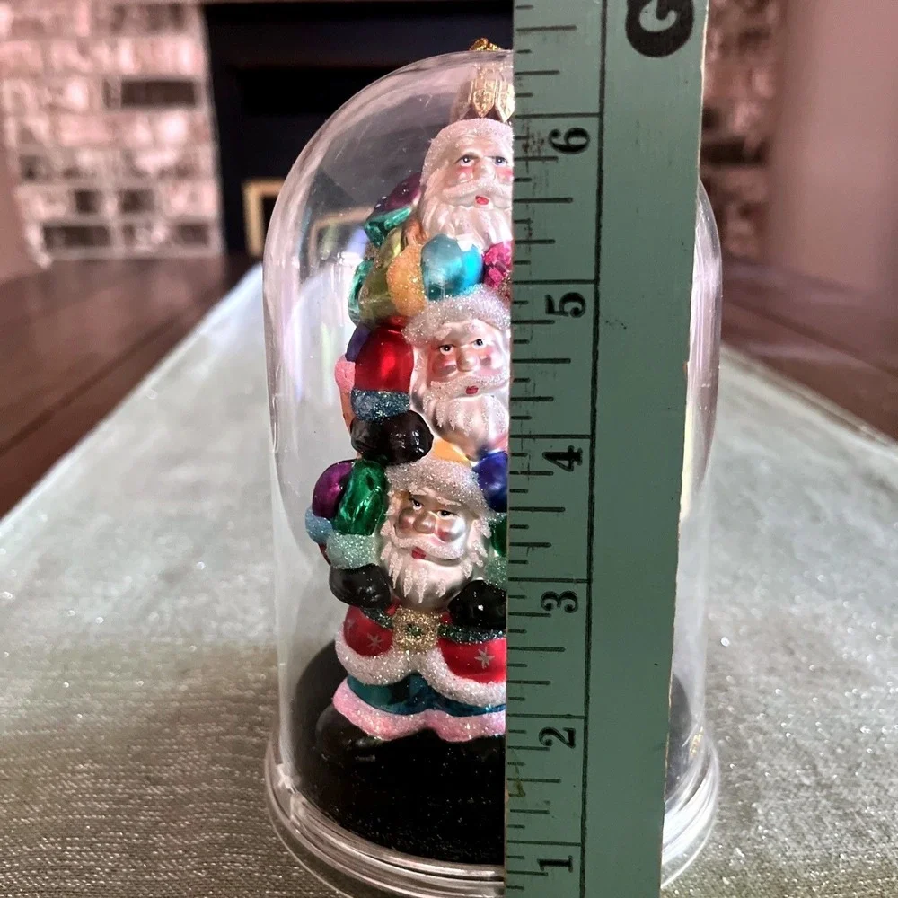 Unique Treasures Hand Blown Glass Christmas Ornament Santa Claus German Lacquer